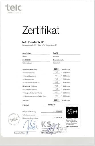 KS++ Sprachschule — Kundenfoto