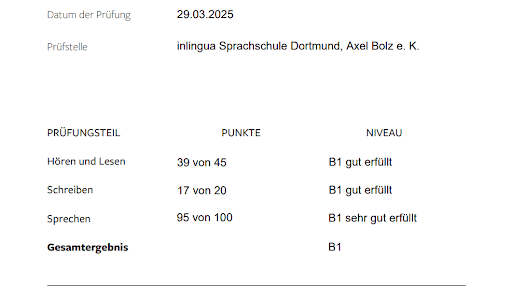 inlingua Sprachschule Dortmund — Kundenfoto