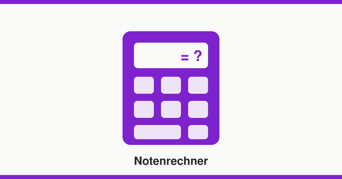 Notendurchschnitt berechnen